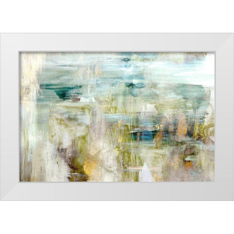 Through The Grass White Modern Wood Framed Art Print by Bainbridge, Hope