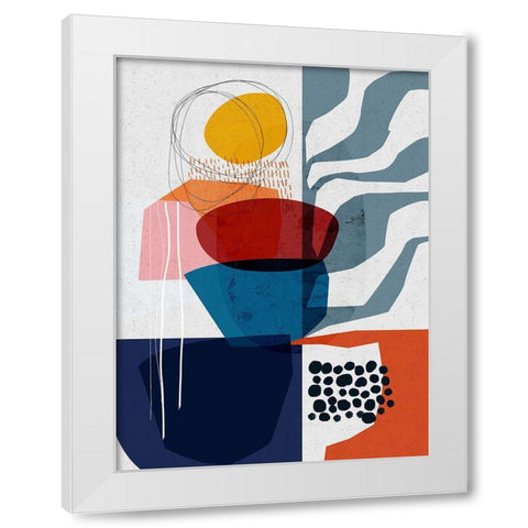 Planted White Modern Wood Framed Art Print by Banerjee, Ishita