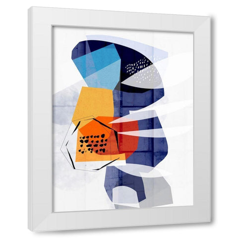 Stratas White Modern Wood Framed Art Print by Banerjee, Ishita