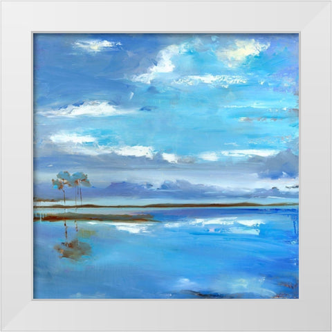 Missys View White Modern Wood Framed Art Print by Broaderick, Kathleen