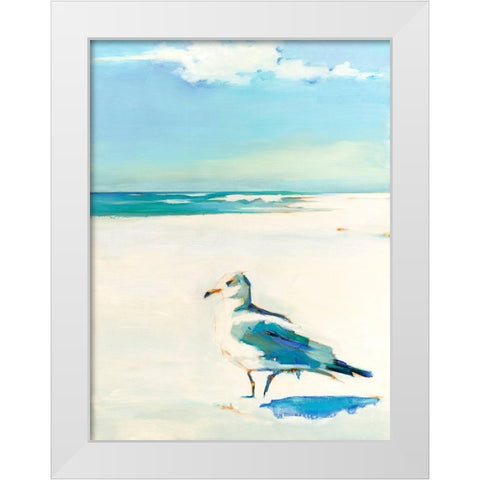 On Watch White Modern Wood Framed Art Print by Broaderick, Kathleen