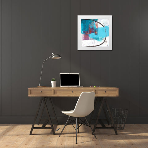 Berthing Sounds White Modern Wood Framed Art Print by Beer, Pamela K.