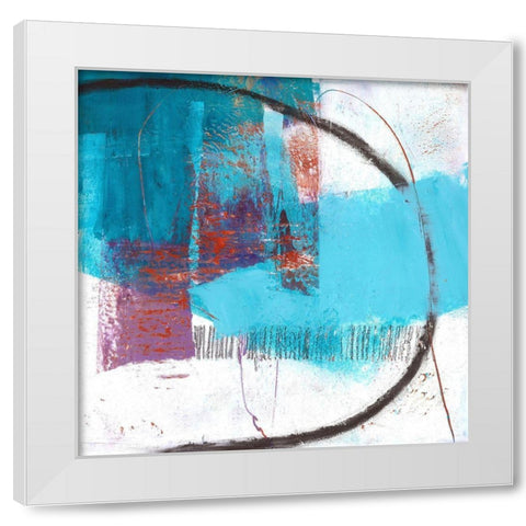 Berthing Sounds White Modern Wood Framed Art Print by Beer, Pamela K.