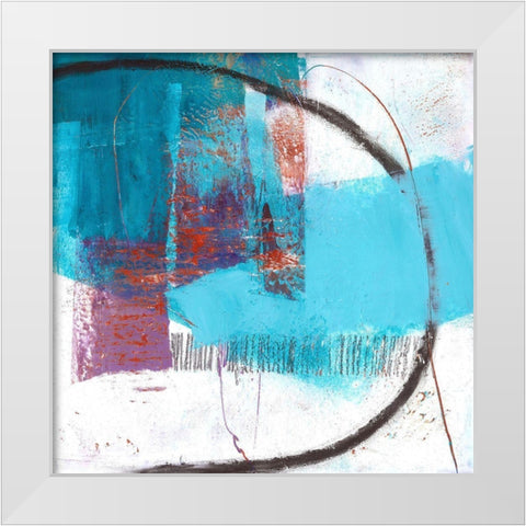 Berthing Sounds White Modern Wood Framed Art Print by Beer, Pamela K.