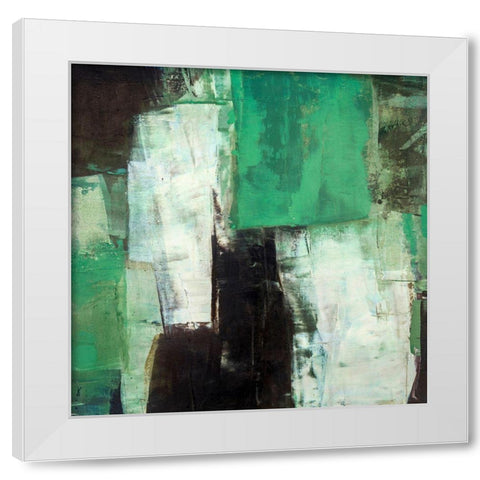 Verdure White Modern Wood Framed Art Print by Balbinot, Brigitte