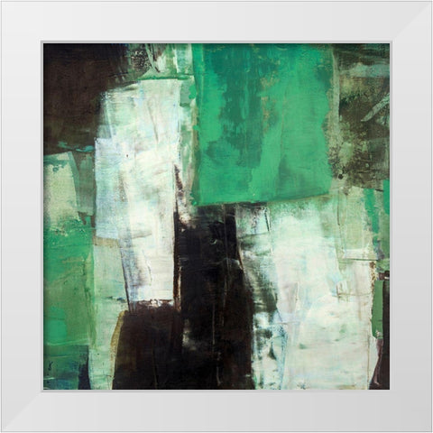 Verdure White Modern Wood Framed Art Print by Balbinot, Brigitte