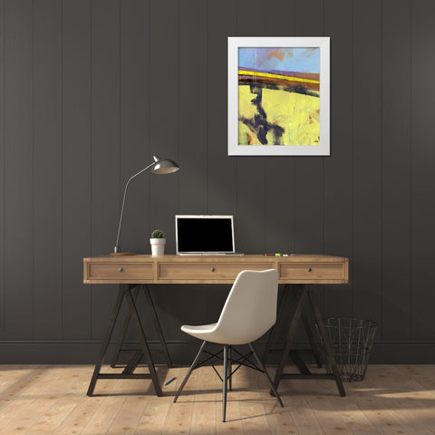 Upland Two White Modern Wood Framed Art Print by Bailey, Paul