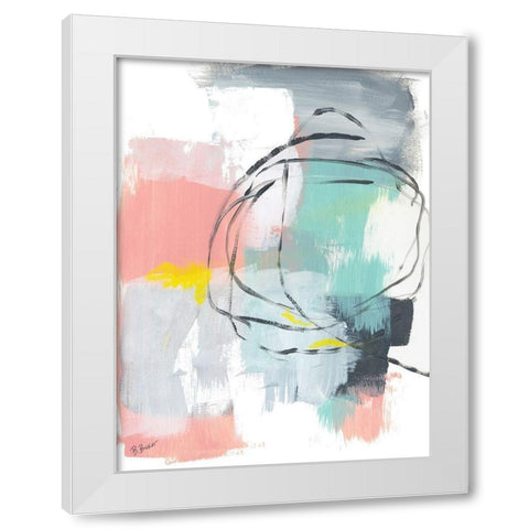 Spiral No. 2 White Modern Wood Framed Art Print by Baker, Bronwyn