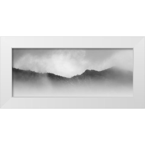 Smoky Mountain Mood White Modern Wood Framed Art Print by Bell, Nicholas