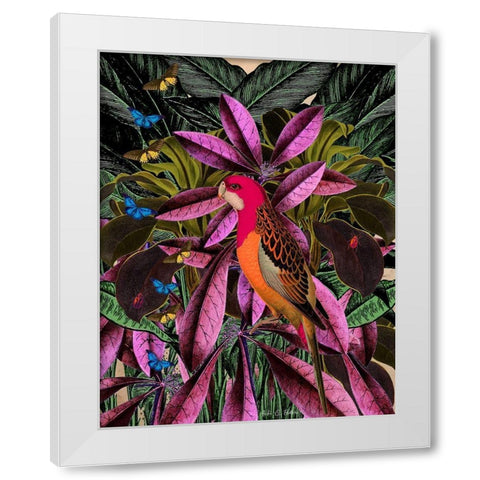 Tropical Jungle No. 2 White Modern Wood Framed Art Print by Brothers, Erika C.