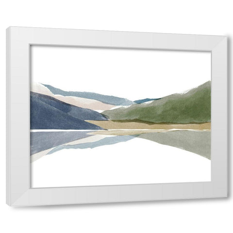 Landscape No. 3 White Modern Wood Framed Art Print by Beeh, Katie