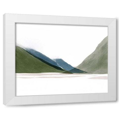 Landscape No. 4 White Modern Wood Framed Art Print by Beeh, Katie