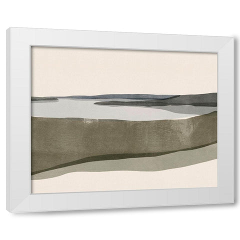 Landscape No. 6 White Modern Wood Framed Art Print by Beeh, Katie