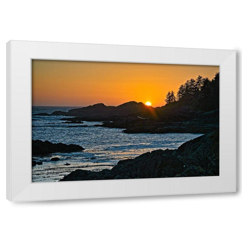 Last Peek White Modern Wood Framed Art Print by Burdick, Chuck
