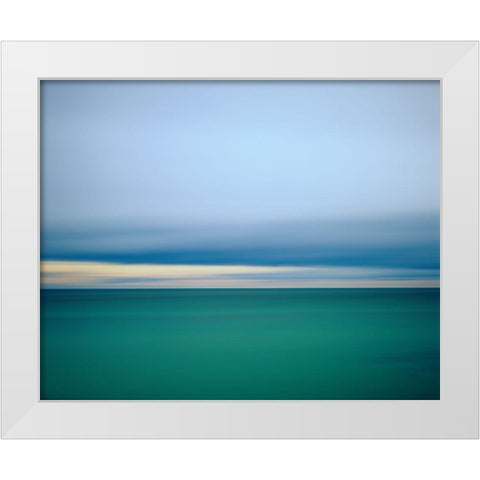 Lake Superior Morning White Modern Wood Framed Art Print by Becia, Jim