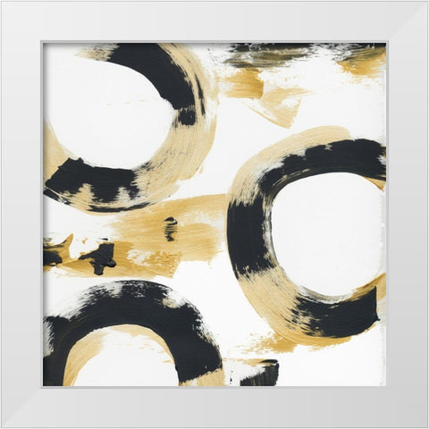 Predicated 1 White Modern Wood Framed Art Print by Baker, Bronwyn