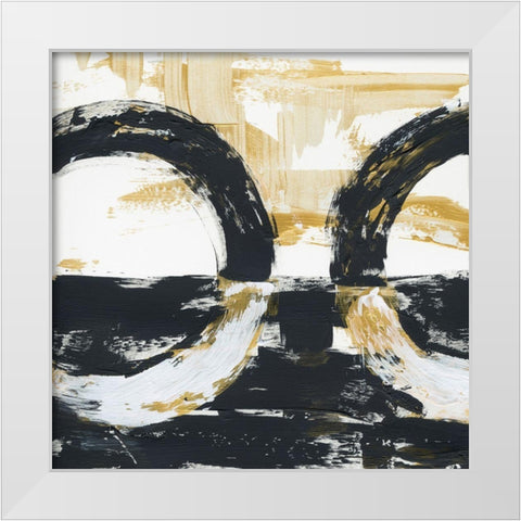 Preponderance 2 White Modern Wood Framed Art Print by Baker, Bronwyn