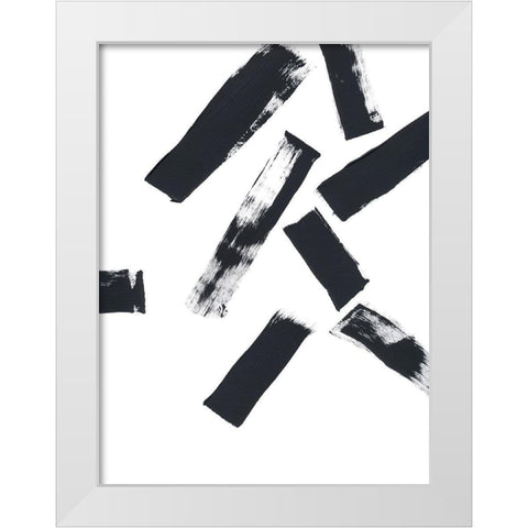 Time Stopped No. 1 White Modern Wood Framed Art Print by Baker, Bronwyn