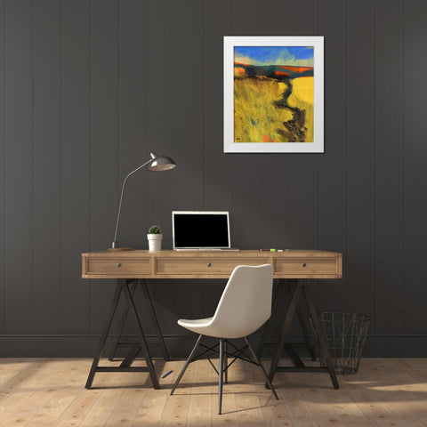 Upland 1 White Modern Wood Framed Art Print by Bailey, Paul