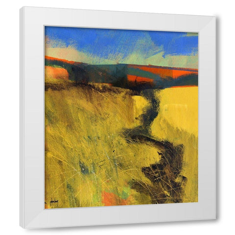 Upland 1 White Modern Wood Framed Art Print by Bailey, Paul