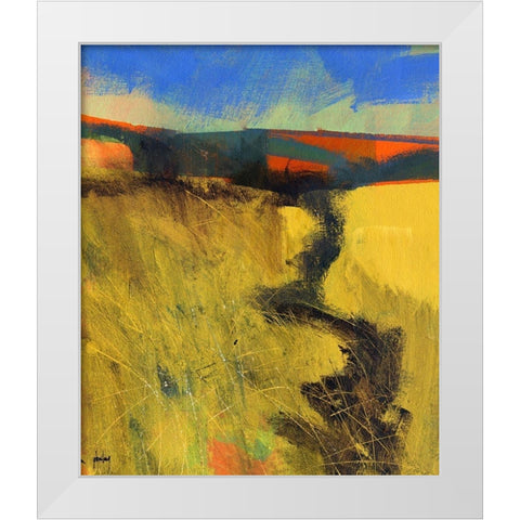 Upland 1 White Modern Wood Framed Art Print by Bailey, Paul