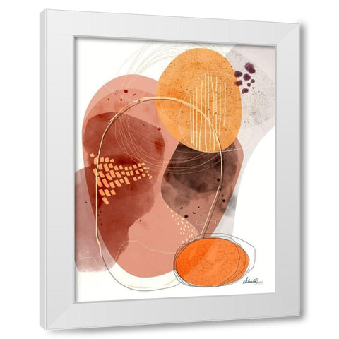 Chasing Shadows White Modern Wood Framed Art Print by Banerjee, Ishita