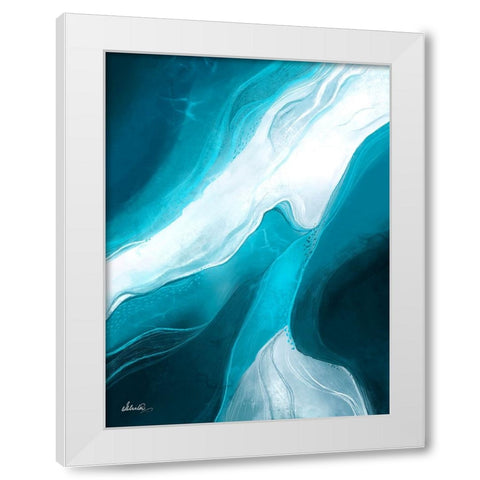 Ethereal Iceberg White Modern Wood Framed Art Print by Banerjee, Ishita