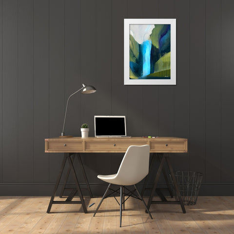 Ethereal Rainforest White Modern Wood Framed Art Print by Banerjee, Ishita