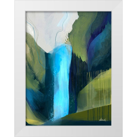 Ethereal Rainforest White Modern Wood Framed Art Print by Banerjee, Ishita