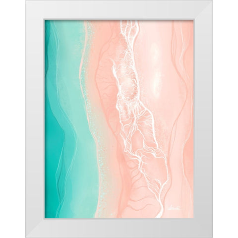 Ethereal Shore White Modern Wood Framed Art Print by Banerjee, Ishita