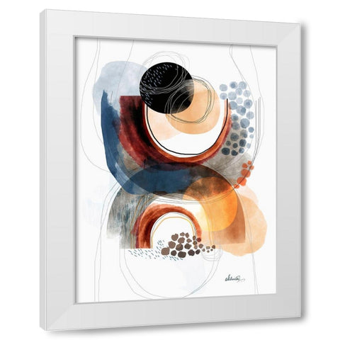 Moving Mountains White Modern Wood Framed Art Print by Banerjee, Ishita