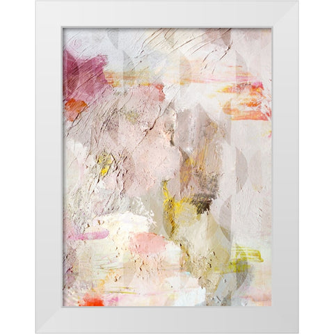 Moon Palette White Modern Wood Framed Art Print by Bainbridge, Hope