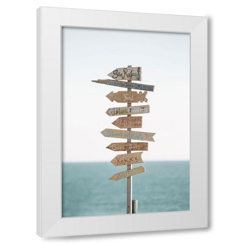 Corolla White Modern Wood Framed Art Print by Broadway, Krista