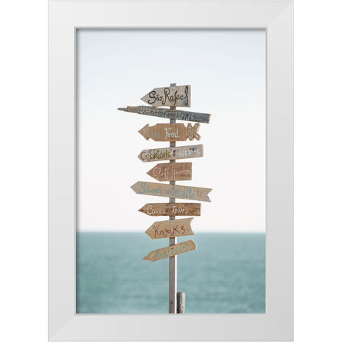 Corolla White Modern Wood Framed Art Print by Broadway, Krista