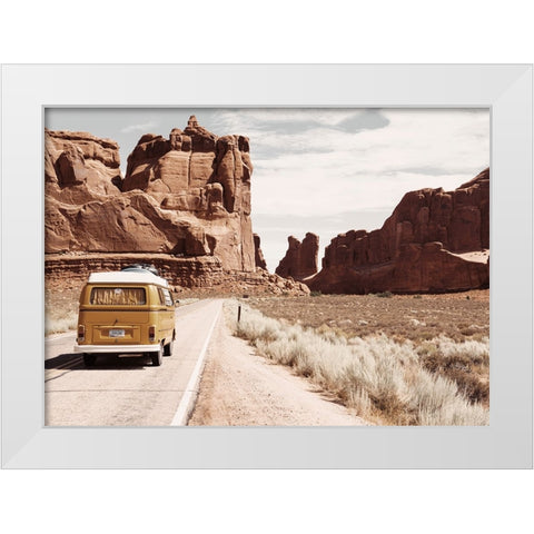 Hohokam White Modern Wood Framed Art Print by Broadway, Krista