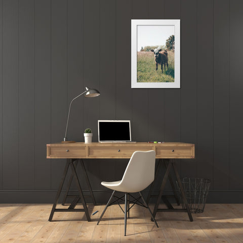 Lima White Modern Wood Framed Art Print by Broadway, Krista