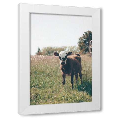 Lima White Modern Wood Framed Art Print by Broadway, Krista