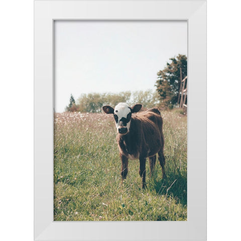 Lima White Modern Wood Framed Art Print by Broadway, Krista