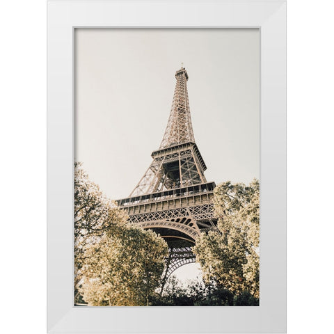Paris White Modern Wood Framed Art Print by Broadway, Krista