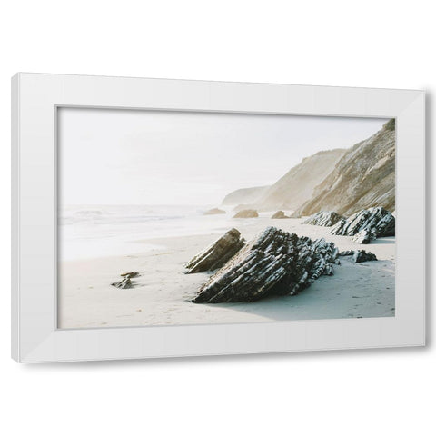 Salerno White Modern Wood Framed Art Print by Broadway, Krista