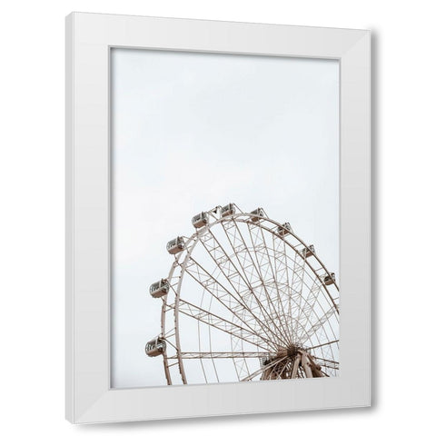 Sumter White Modern Wood Framed Art Print by Broadway, Krista