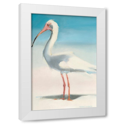 Boca Ibis White Modern Wood Framed Art Print by Broaderick, Kathleen