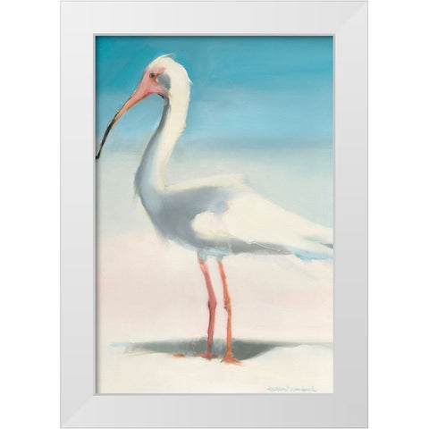 Boca Ibis White Modern Wood Framed Art Print by Broaderick, Kathleen