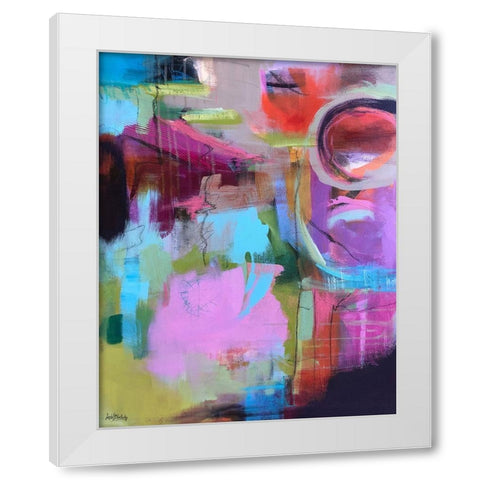 Sunrise Dreams White Modern Wood Framed Art Print by Blackerby, Linda S.
