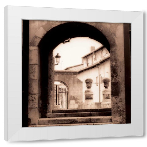 Sevilla Espana White Modern Wood Framed Art Print by Blaustein, Alan