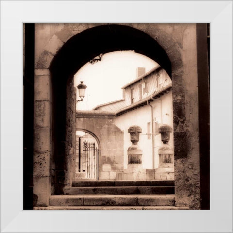 Sevilla Espana White Modern Wood Framed Art Print by Blaustein, Alan