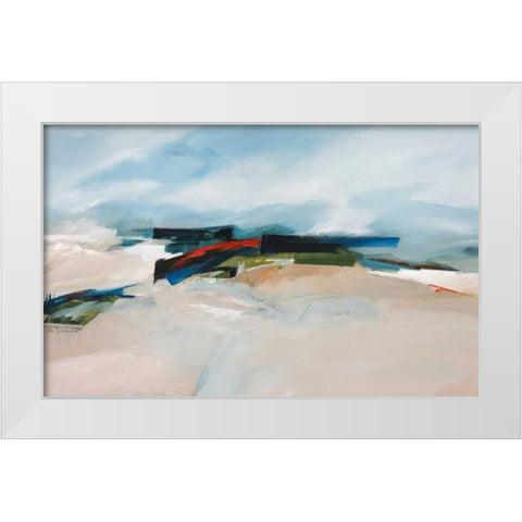 Coastal Barrier IV White Modern Wood Framed Art Print by Crosby, William M.