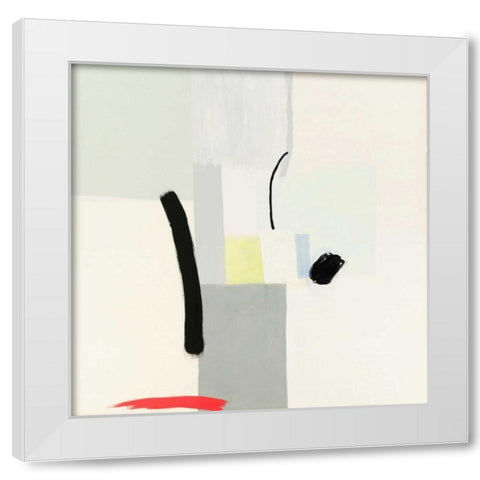 Interruptions White Modern Wood Framed Art Print by Cohen, Aliza