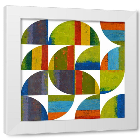 Quarter Rounds 2.0 White Modern Wood Framed Art Print by Calkins, Michelle