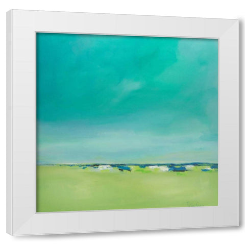 Free and Clear White Modern Wood Framed Art Print by Crane, Peter